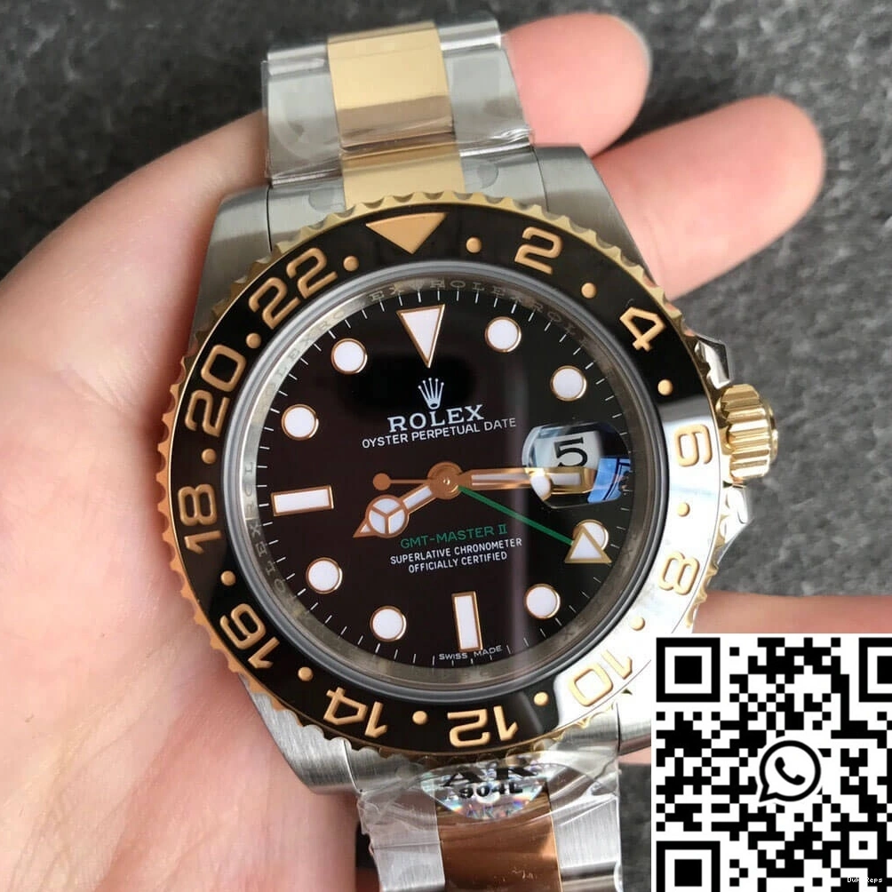 116713-LN-78203 Master Factory Rolex II AR GMT Yellow Gold 0514